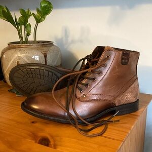 Men's Brown Testosterone Leather Boots